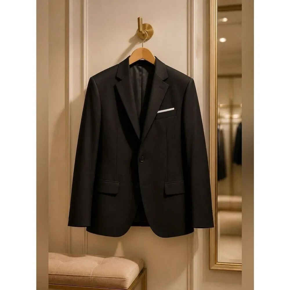 Classic Black Men's Blazer Size 44 NWT